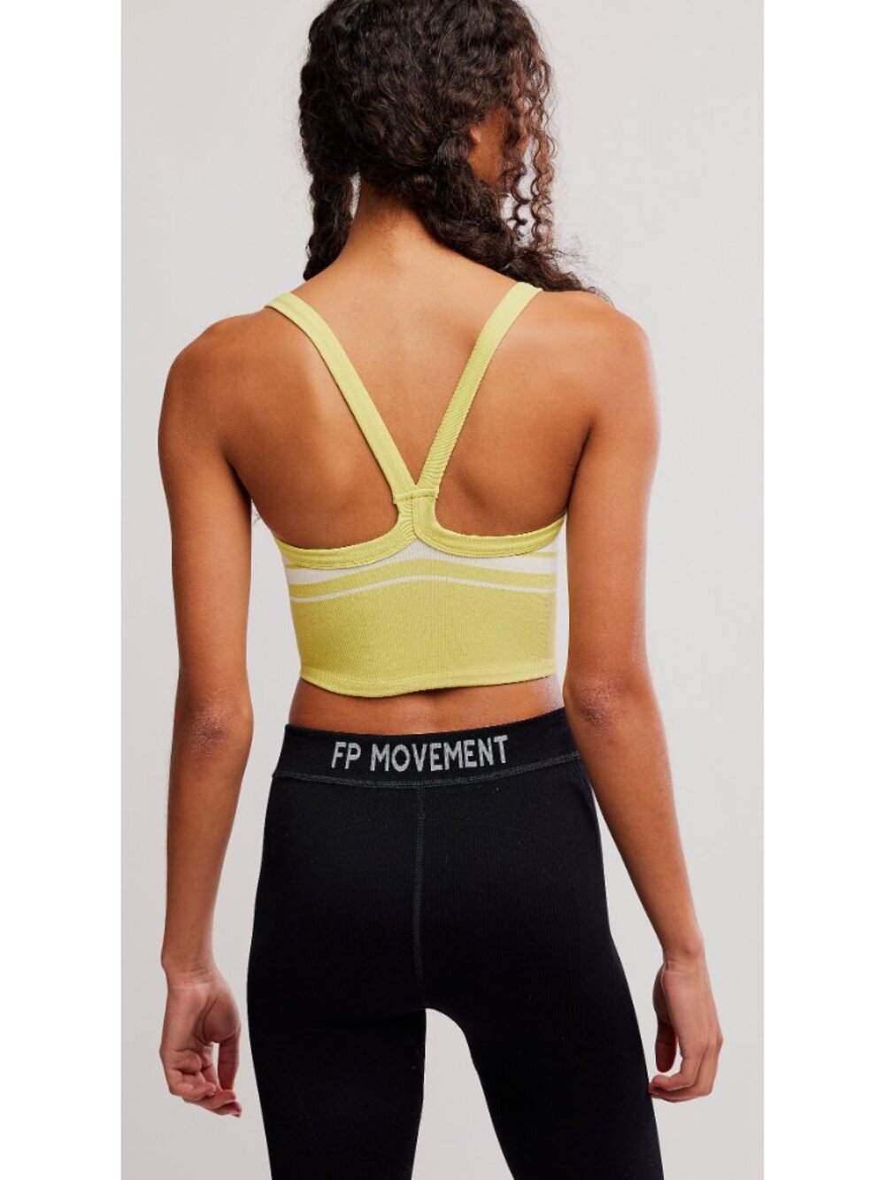 🎉LAST CHANCE🎉 FREE PEOPLE All Clear Striped Cami / Honey Dew Combo - Picture 3 of 6